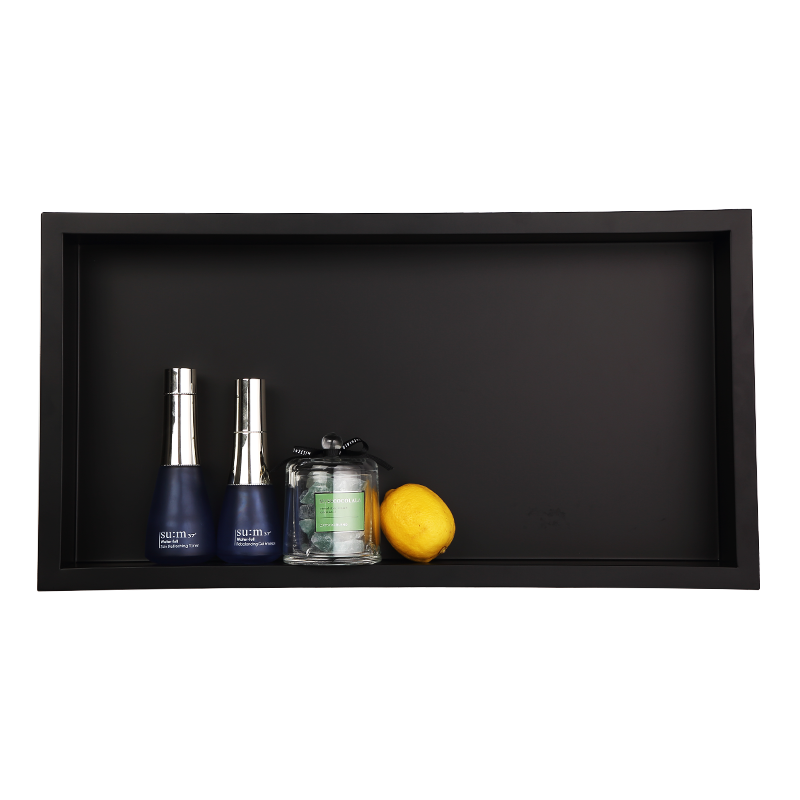 30*60*7cm Schwarze Badezimmer-Duschnische