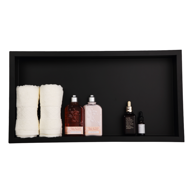 30*60*7cm Schwarze Badezimmer-Duschnische